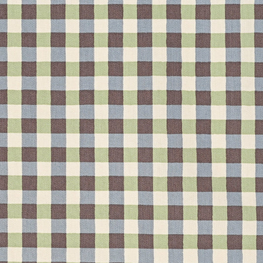 Linnea Basic Cotton Oxford: Gingham in Blue/Green