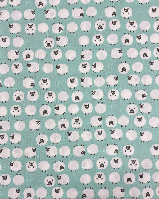 Cotton Oxford: Simply Palette Sheep in Mint