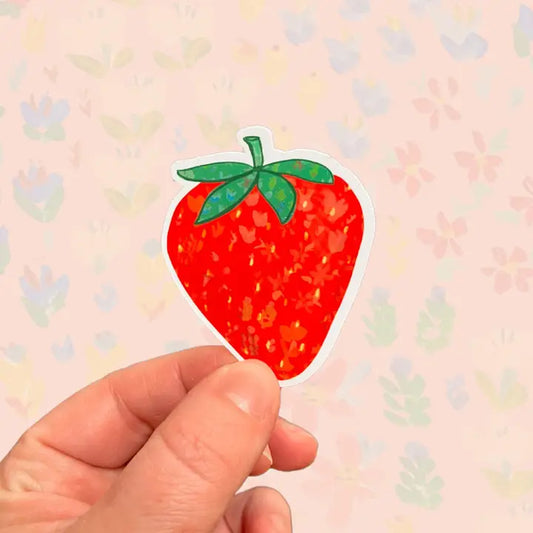 Strawberry Vinyl Sticker