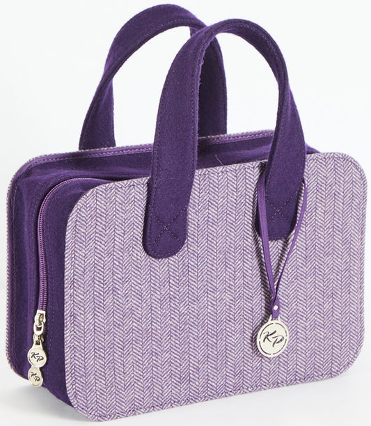 Doctor Bag in Purple Tweed - Small