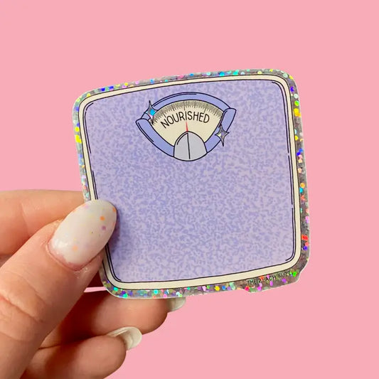 Nourished Scale Glitter Sticker