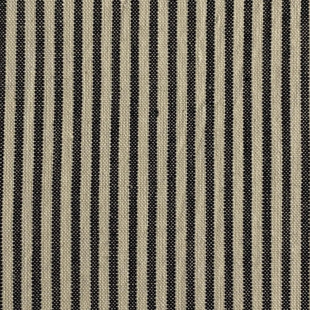 Diamond Textiles: American Vintage Stripes in Cream and Black