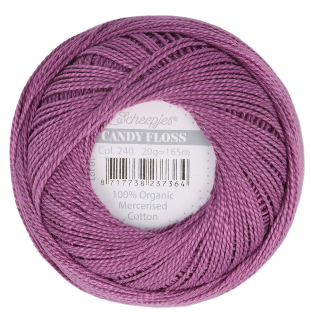 Candy Floss: Organic Mercerized Cotton (Multiple Colors)