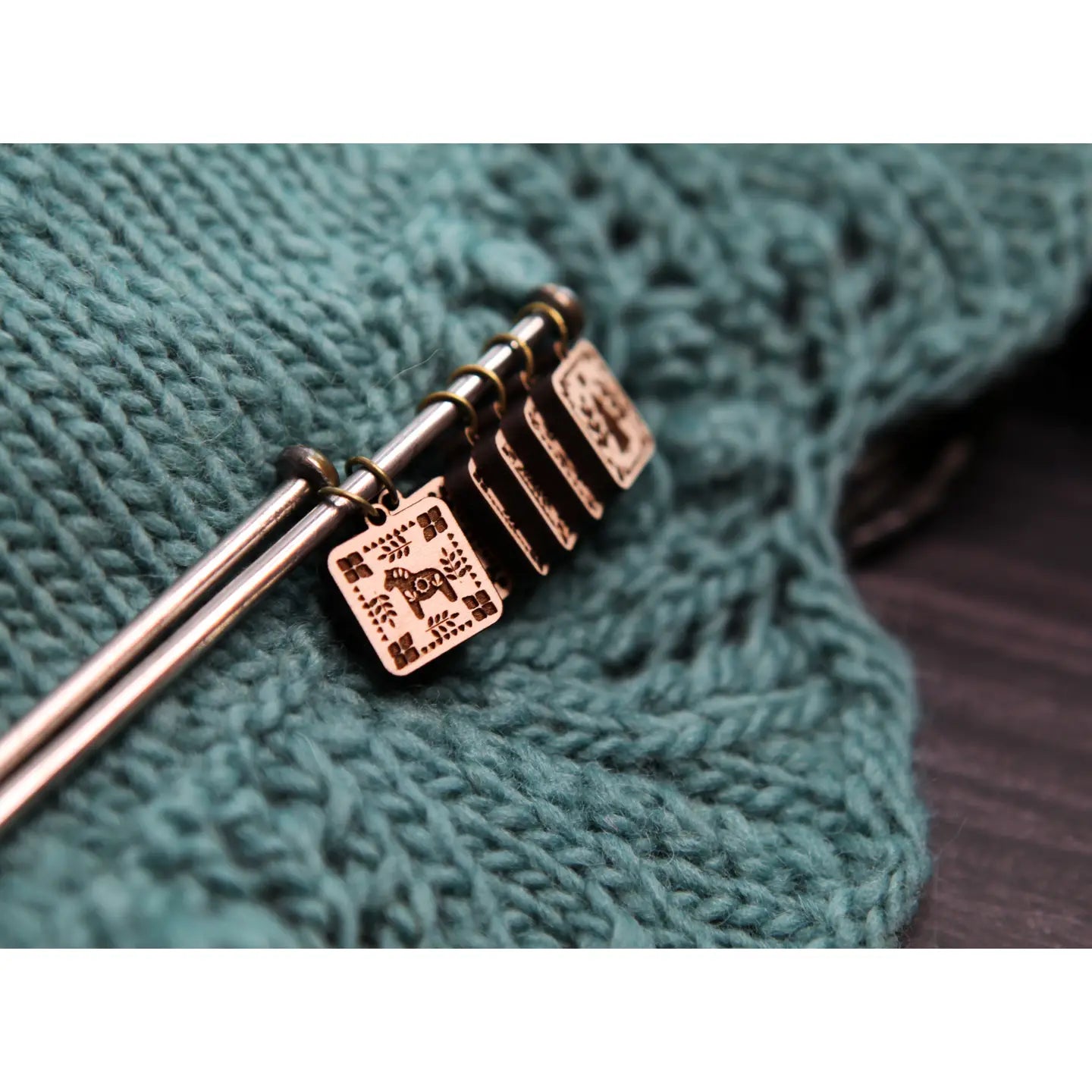 Scandinavian Nordic Stitch Markers - Set of 6