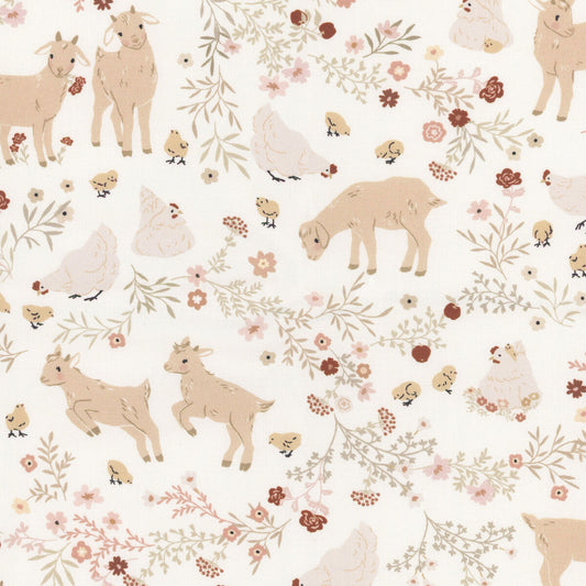 Primrose & Parsley: Barnyard Babies in White