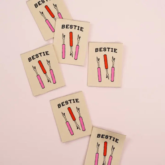 Bestie Seam Ripper: Large Woven Garment Labels