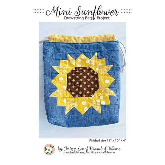 Sew Lux: Mini Sunflower Drawstring Bag Pattern