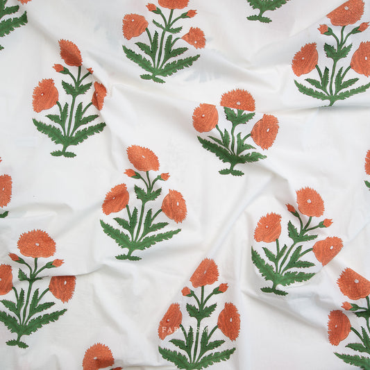 Indian Block Prints: Boho Floral in Sienna