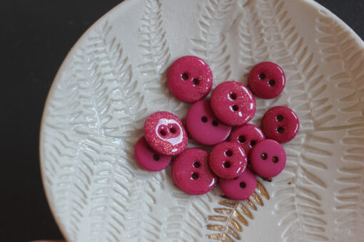 Lise Tailor Glitter 12mm Buttons - Multiple Colors