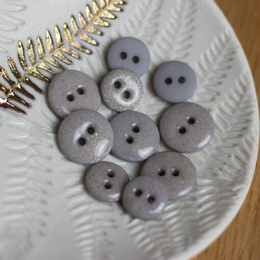 Lise Tailor Glitter 12mm Buttons - Multiple Colors