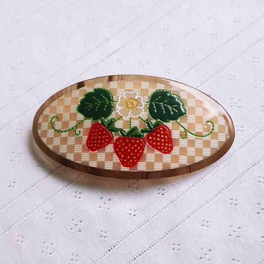 Strawberry Fields Ponytail Barrette