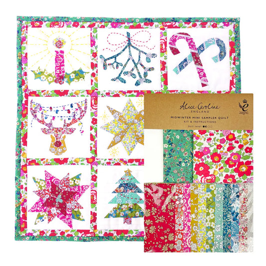 Liberty Tana Lawn Fabric Midwinter Mini Sampler Quilt Kit