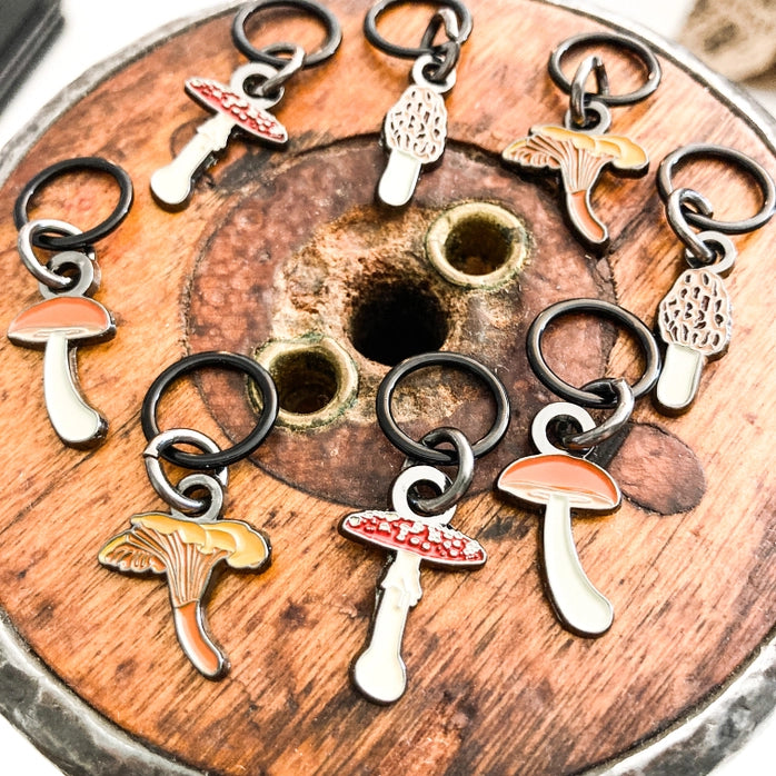 Makers Mushrooms Stitch Markers