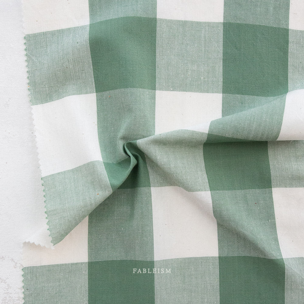 Camp Gingham: Large Gingham in Eucalyptus