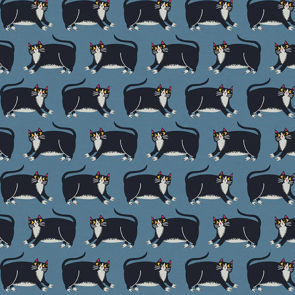 Cat's Meow: Cat Stripe in Blue