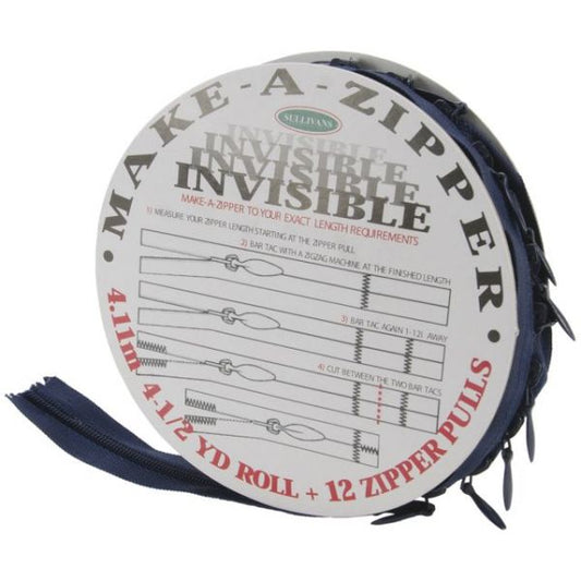 Invisible Zipper by the Yard- 4.5 Yards