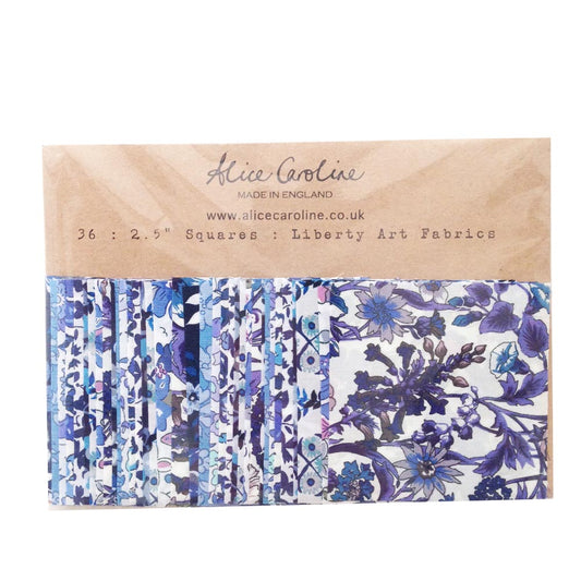 Liberty Tana Lawn 2.5" Charm Square Pack - 36 pcs (Multiple Varieties)