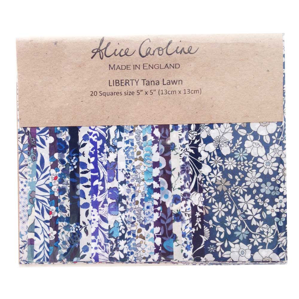 Liberty Tana Lawn 5" Charm Square Pack - 20 pcs (Multiple Varieties)