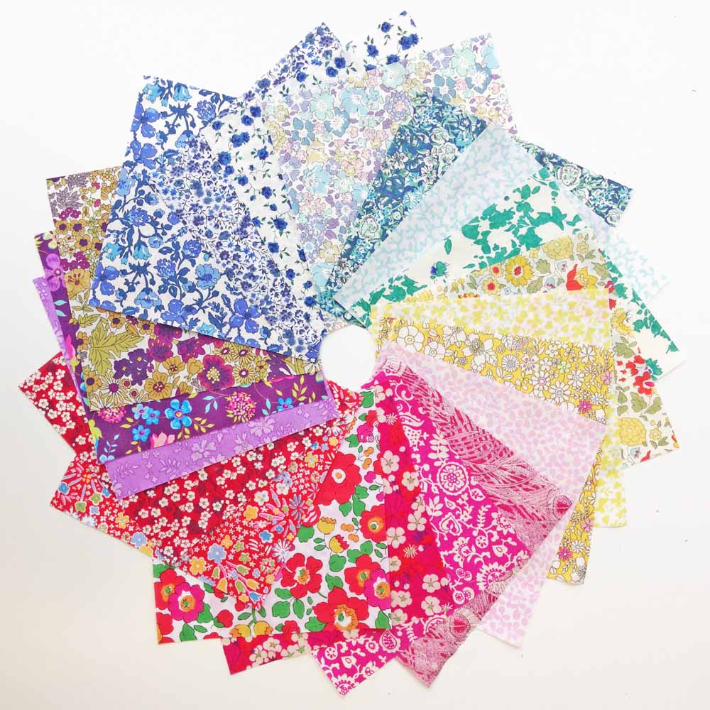 Liberty Tana Lawn 5" Charm Square Pack - 20 pcs (Multiple Varieties)