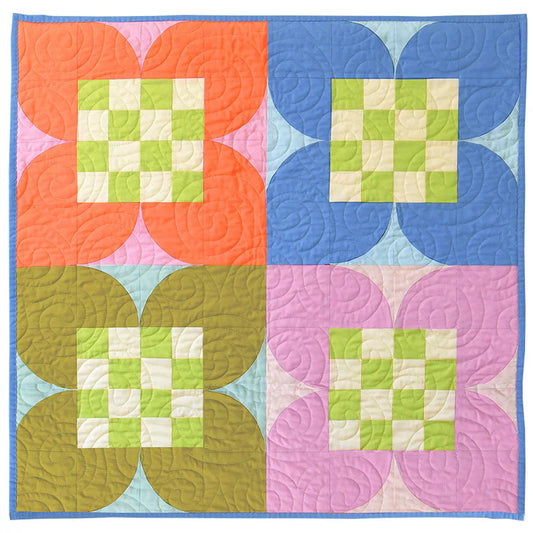 Ruby and Bee: Checkered Flower Quilt Kit