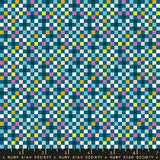 Washi Plus: Checkmate Checks and Plaids Pixels Squares in Teal