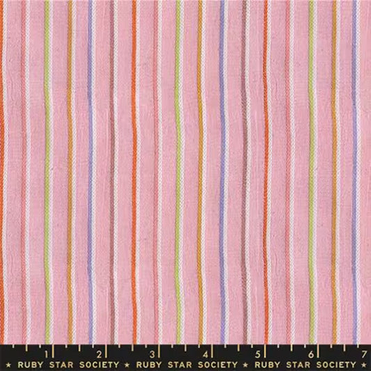 Warp and Weft Mystic Fable: Sketch Stripe Twist in Rosebud
