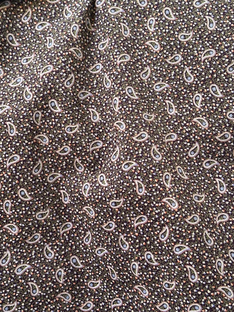 Printed Corduroy: Paisley in Plum