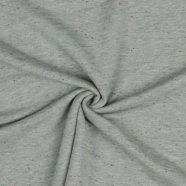Cozy Colours: Sweat Slub Knit in Light Grey Melange