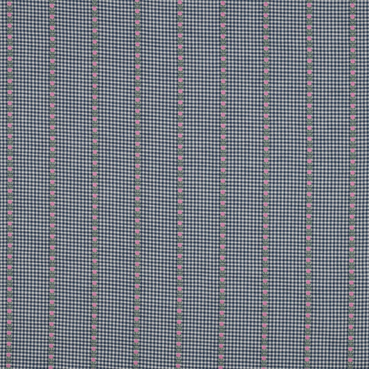 Cotton Jacquard Stripes: Flowers
