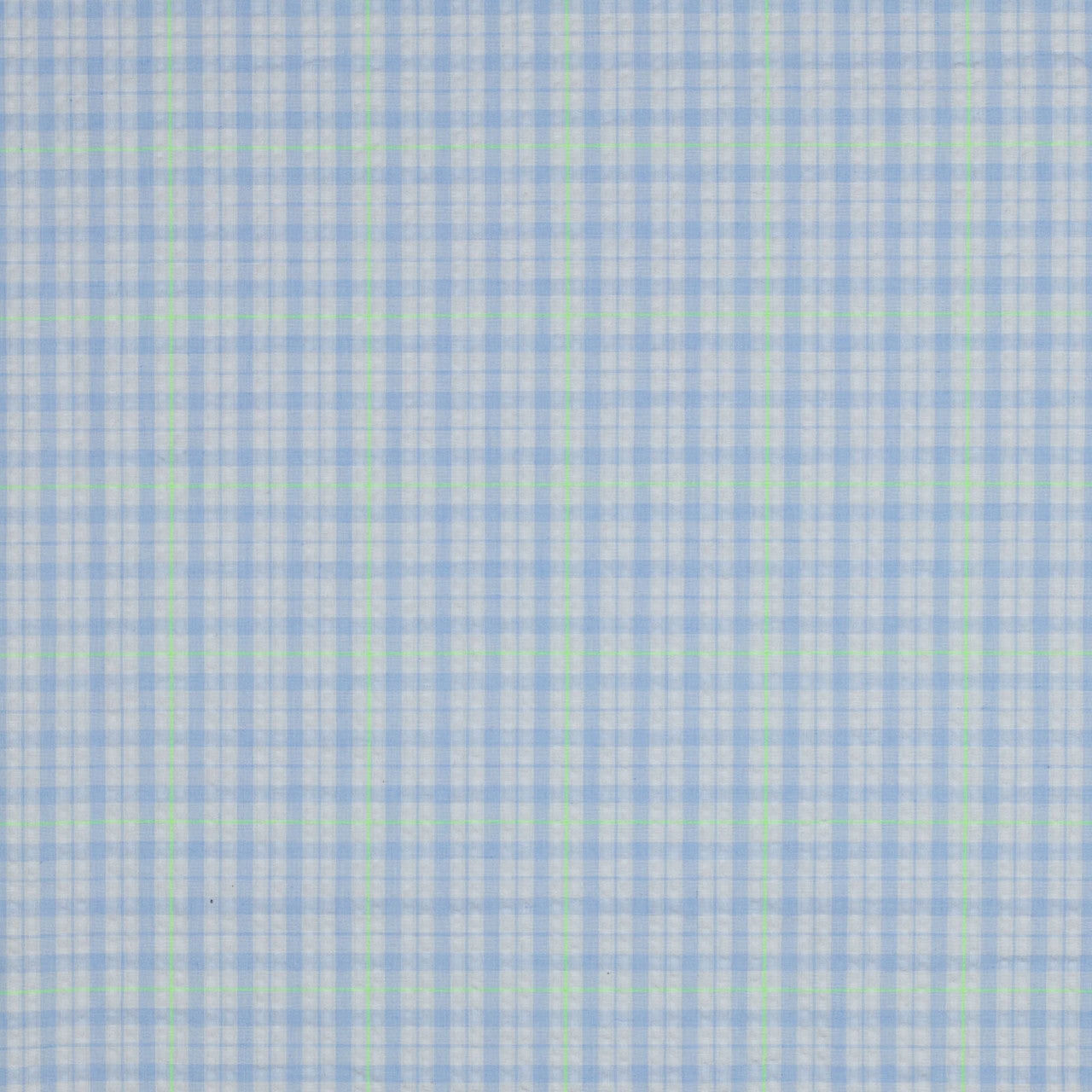 Cotton/Poly Seersucker in Neon Checks