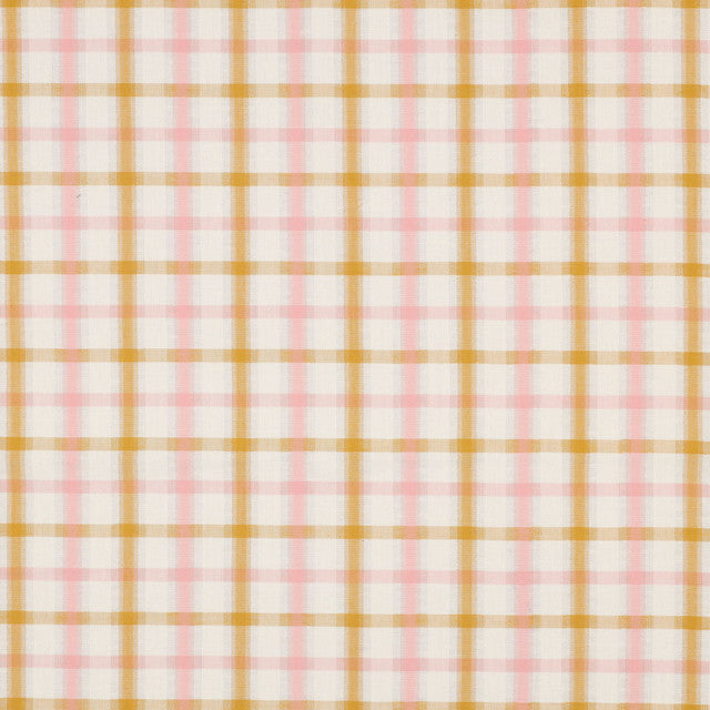 Cotton Seersucker: Yarn Dyed Plaid in Ecru