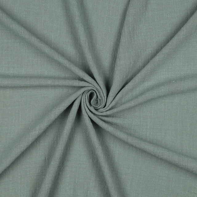 Cotton Slub Washed in Old Green