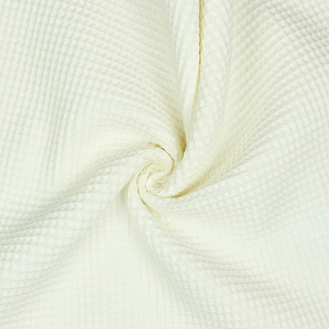 Cotton Waffle in Ecru