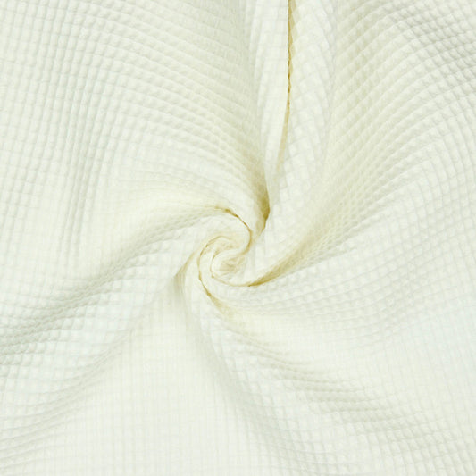 Cotton Waffle in Ecru