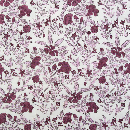 Indian Block Prints: Cozy Floral in Purple
