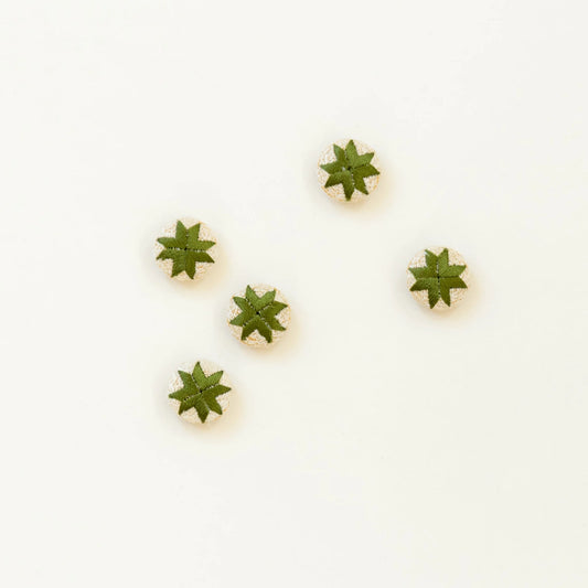 Ikigai: Embroidered Buttons - Multiple Designs