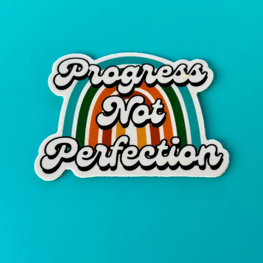 Progress Not Perfection Vinyl Sticker