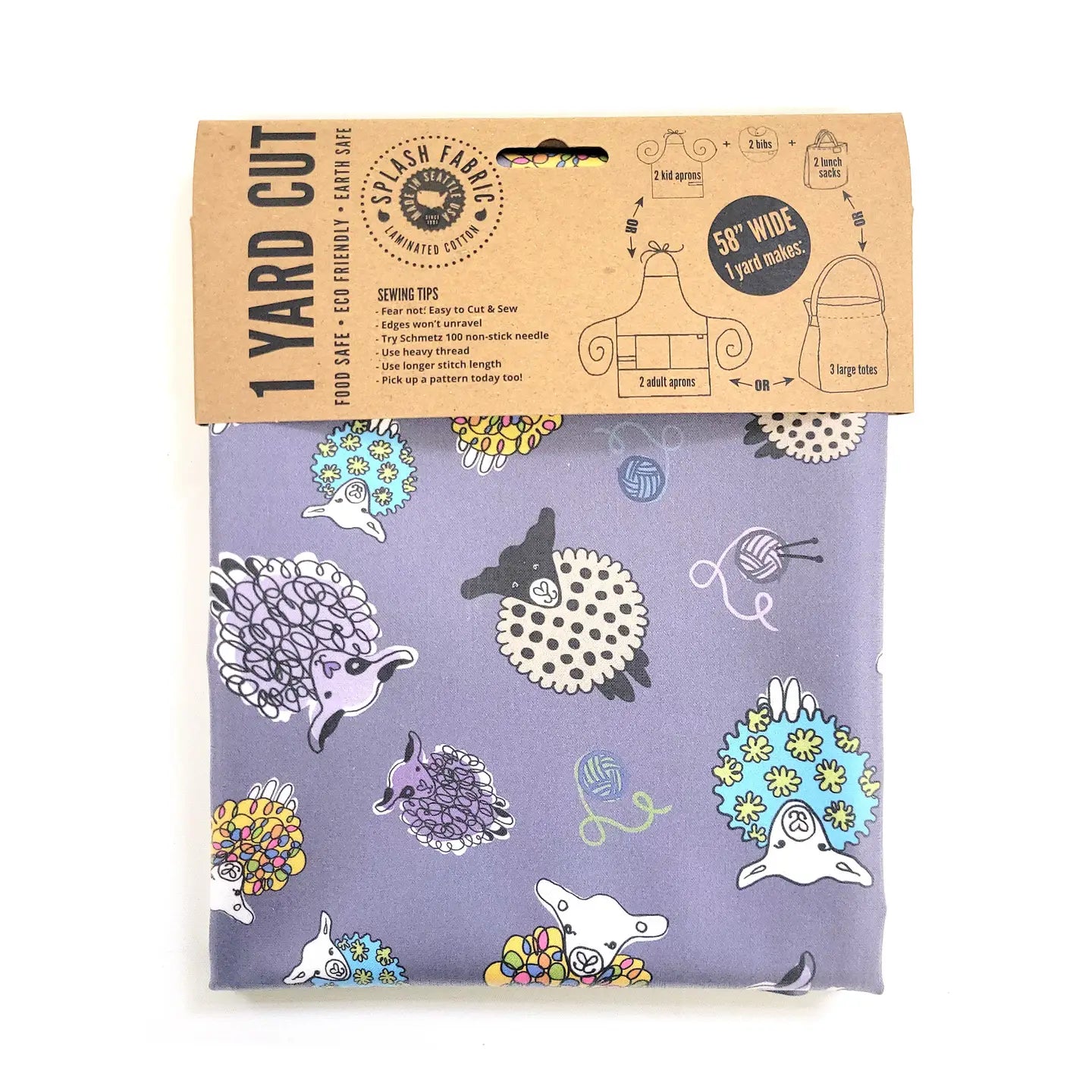 Splash Fabric: Laminated Cotton in 1 Yard Cuts