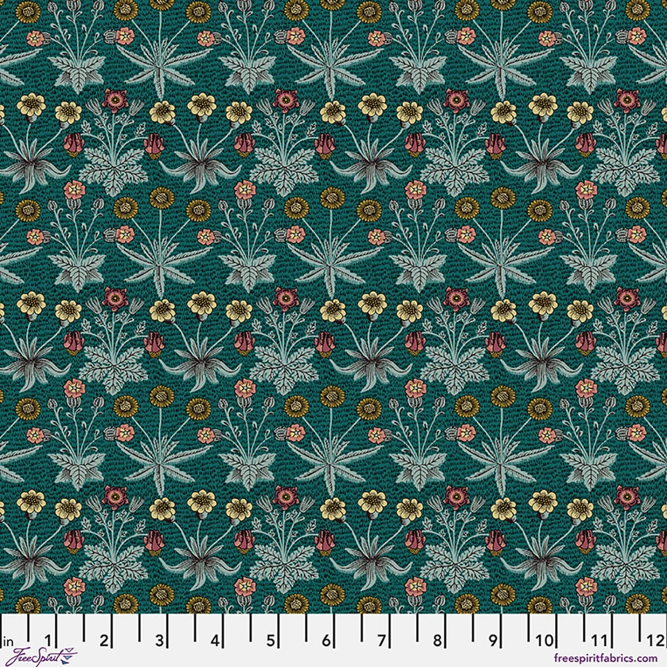 Lodden by Morris & Co: Daisy Fields in Teal