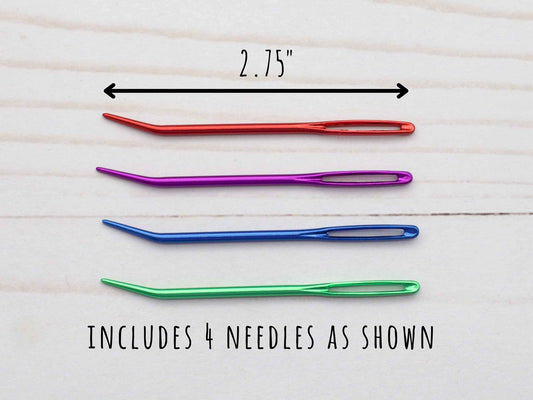 Bent Tip Aluminum Darning Needles