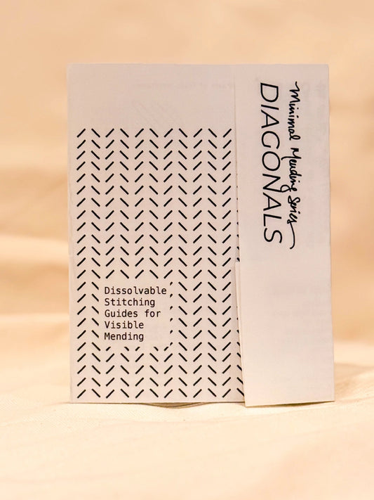 Mending + Embellishment Transfer: Diagonals (Minimal Mending Series)