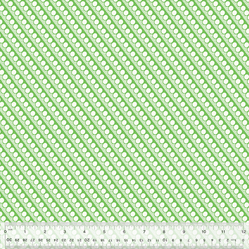 Bonny: Diagonal Dots in Green