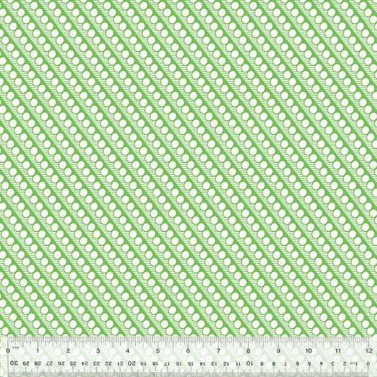 Bonny: Diagonal Dots in Green