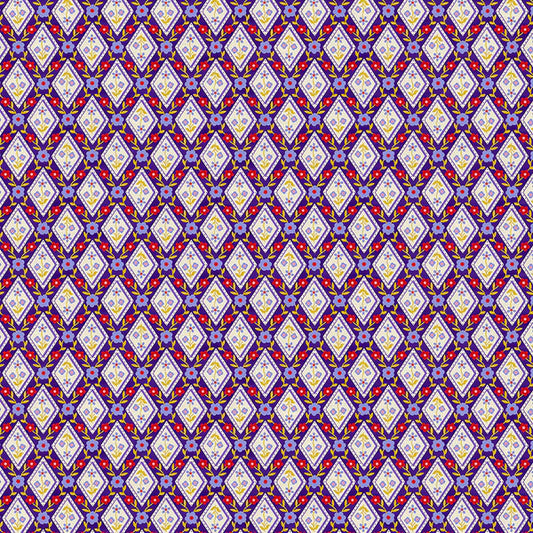 Petite Petals: Diamonds in Dark Blue