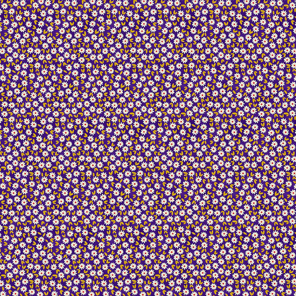 Petite Petals: Ditsy Daisy in Dark Blue