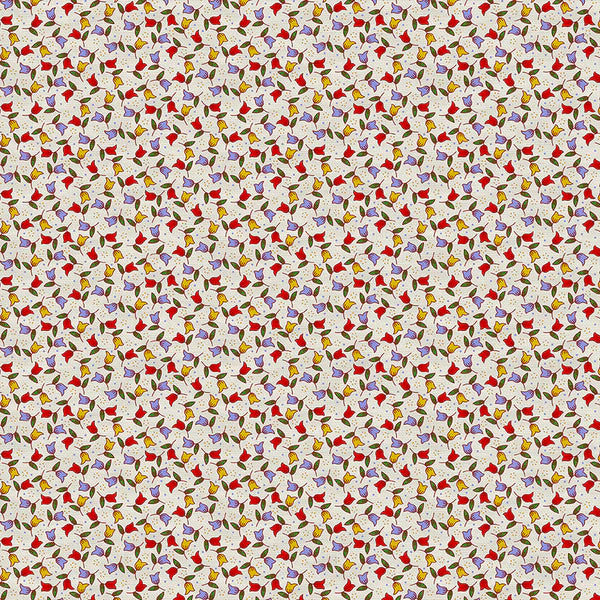 Petite Petals: Ditsy Tulip in Multi