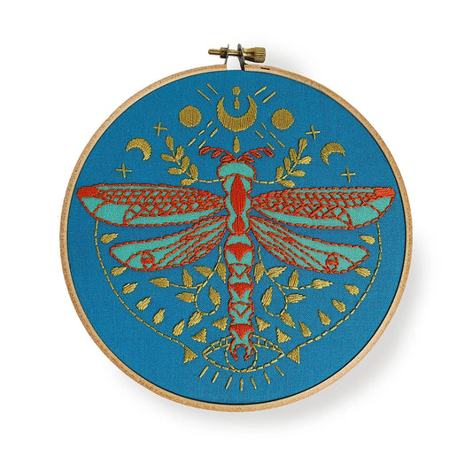 Embroidery Kit: Mystic Dragonfly