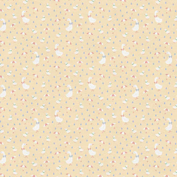 Playtime Primaries: Ducks with Umbrellas in Yellow