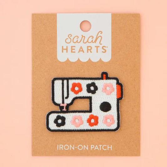 Sarah Hearts Labels: Daisy Sewing Machine Iron-on Patch