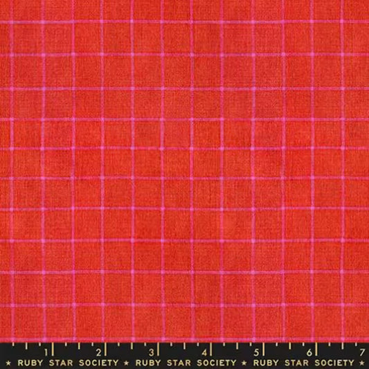 Warp and Weft Mystic Fable: Windowpane in Red